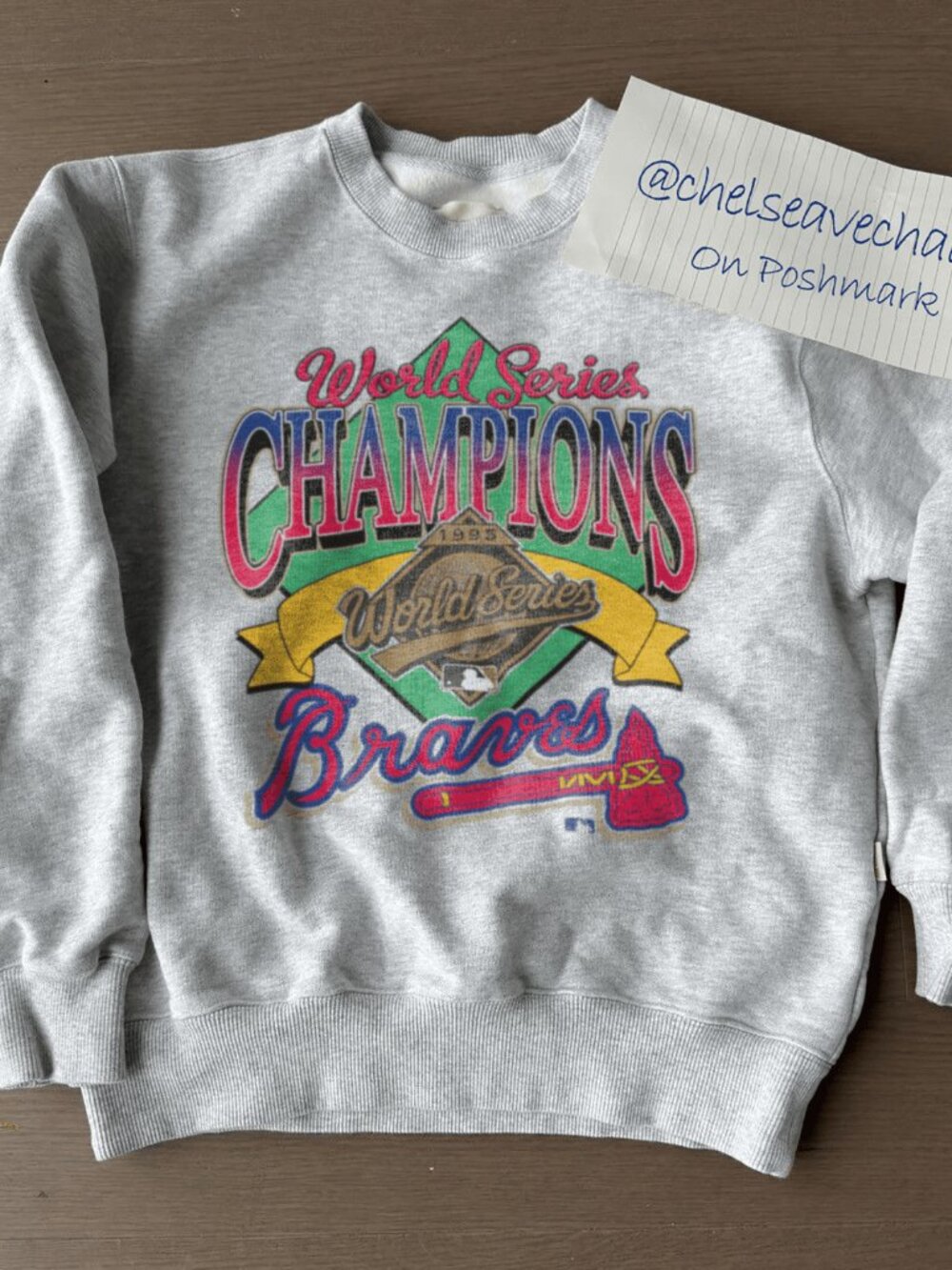 Vintage Atlanta Braves World Series Champions MLB Sweatshirt, Baseball Shirt Tee